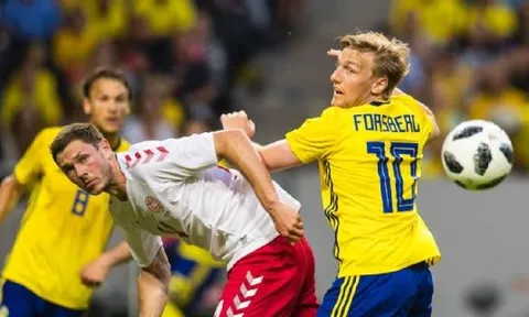 Giao hữu tiền World Cup 2018: Thụy Điển cầm chân Đan Mạch không bàn thắng