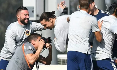 Ibrahimovic rạng rỡ trong buổi tập đầu tiên tại LA Galaxy