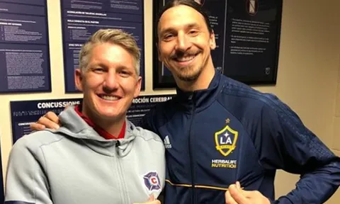 LA Galaxy chiến thắng, Ibra 'quàng vai bá cổ' đối thủ Schweinsteiger