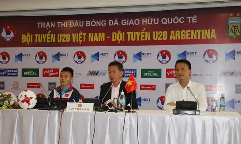 U20 Việt Nam: "Chúng ta không có áp lực khi gặp U20 Argentina"