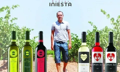 Iniesta đến Trung Quốc: Bí kíp nhờ rượu vang