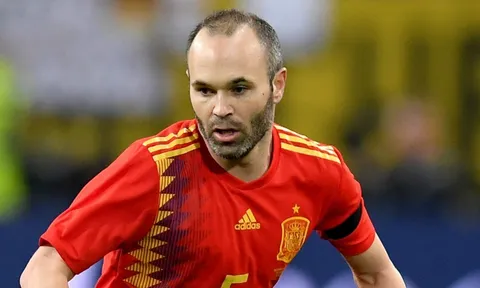 Iniesta sẽ chia tay đội tuyển Tây Ban Nha sau World Cup 2018?