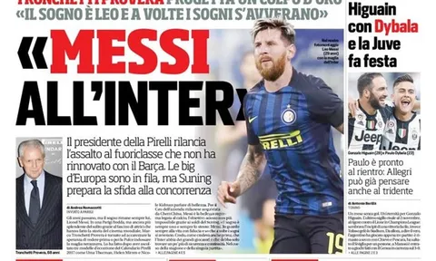Inter chính thức lên tiếng về việc mua Messi