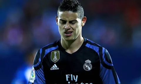 Ít phút ngắn ngủi của James vs Bayern Munich