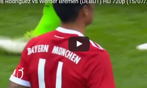 James góp công vào cả 2 bàn thắng trong trận ra mắt Bayern