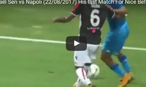 Jean Seri lấy điểm với Barca trong trận đấu với Napoli