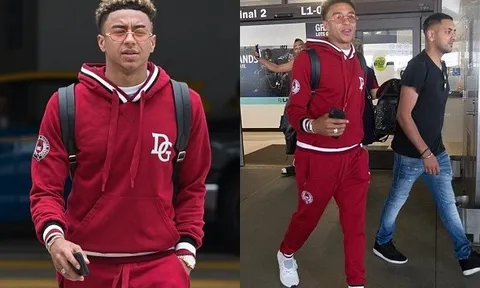 Jesse Lingard diện đồ khá chất khi sang Mỹ đón mùa Hè