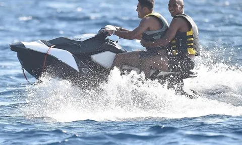 Joao Mario và Eder dính nhau như sam khi du hí ở Portofino