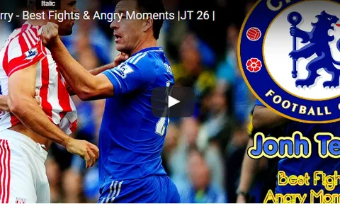 Jonh Terry và những khoảnh khắc nổi giận trên sân