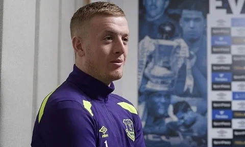 Jordan Pickford hồi hộp chờ trận đấu chính thức cho Everton