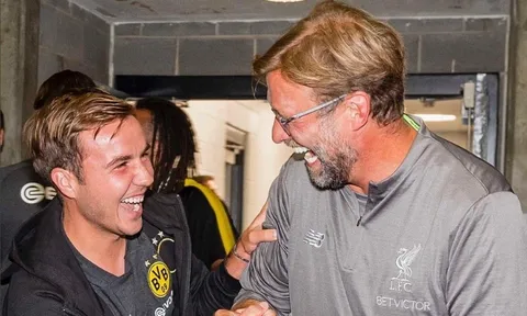 Jurgen Klopp "mồi chài" Mario Gotze trong ngày tái ngộ Dortmund
