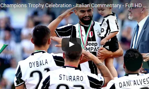 Juventus ăn mừng chức vô địch Serie A cực kỳ hoành tráng