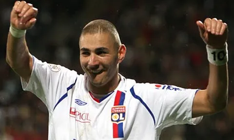 Karim Benzema khi còn khoác áo Lyon