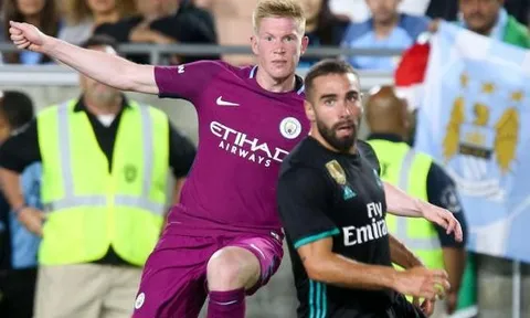 Kevin De Bruyne làm khổ hàng thủ Real Madrid