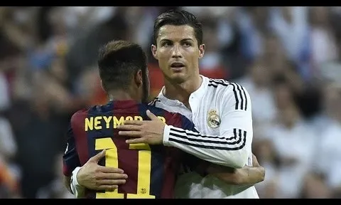 Khi Neymar lần đầu chạm trán Cristiano Ronaldo