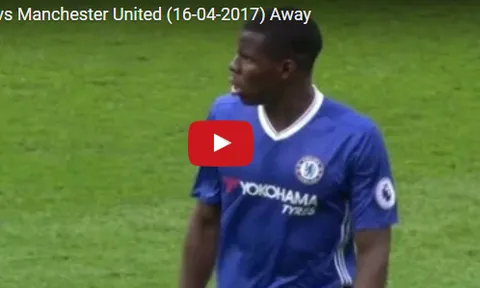 Kurt Zouma trong trận đấu với Man Utd