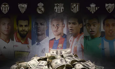 Kỷ lục chuyển nhượng của mỗi CLB La Liga: Sự phân hóa giàu nghèo