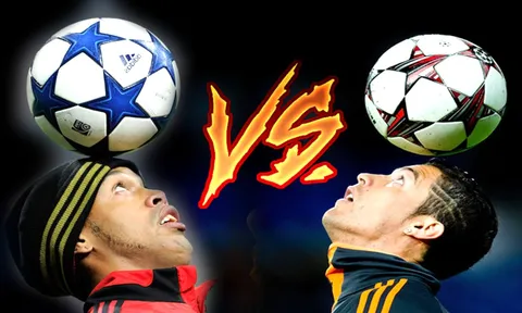 Kỹ thuật biểu diễn của Ronaldo và Ronaldinho