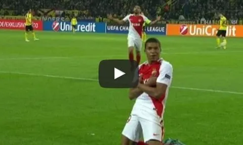 Kylian Mbappe chơi quá hay trong trận Borussia Dortmund 2-3 Monaco