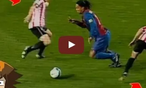 Làm thế nào Ronaldinho dễ dàng đánh bại các đối thủ khi đối mặt?