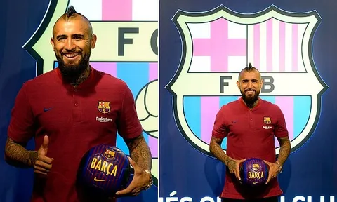 Lần đầu của Arturo Vidal trong màu áo Barcelona