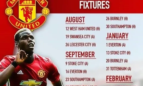 Lịch thi đấu của từng CLB Premier League mùa 2017/18 (Phần 2)