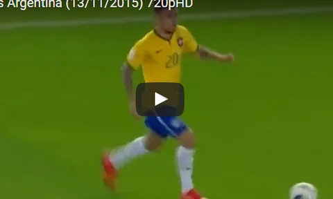 Lucas Lima từng đối đầu với Lionel Messi