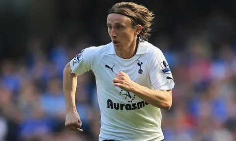 Luka Modric khi còn tung hoành tại Tottenham