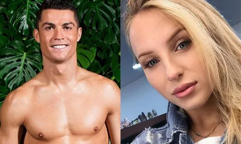 Mặc bạn gái có bầu, Ronaldo tán tỉnh siêu mẫu bốc lửa