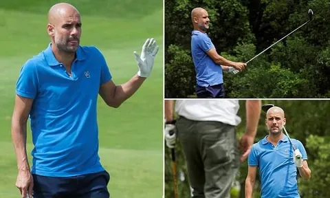 Mặc Toure cay cú, Pep Guardiola thong thả đi đánh golf