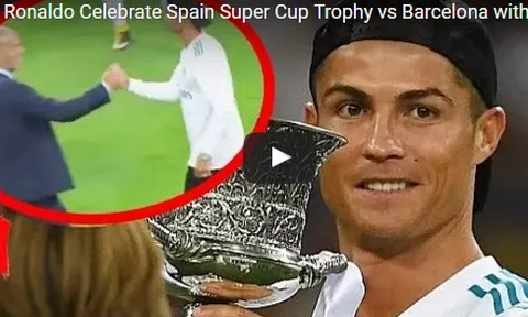 Màn ăn mừng Siêu cúp TBN rất ngầu của Ronaldo