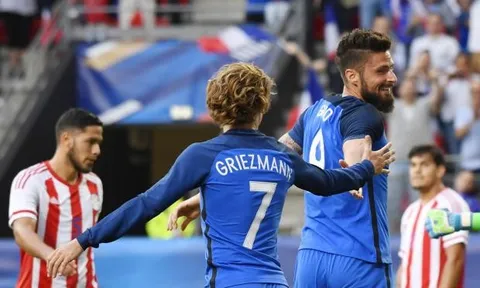Màn trình diễn của Antoine Griezmann vs Paraguay