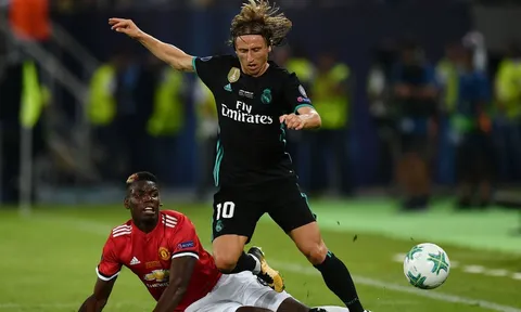 Màn trình diễn của Luka Modric vs Man Utd