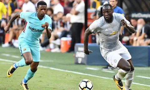 Màn trình diễn của Romelu Lukaku vs Barcelona