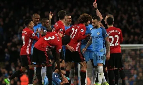 Manchester City 0-0 Manchester United (Đấu bù vòng 26 - Ngoại hạng Anh)