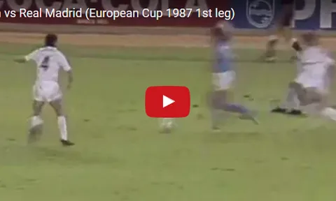 Maradona đối đầu với Real Madrid tại cúp C1 năm 1987