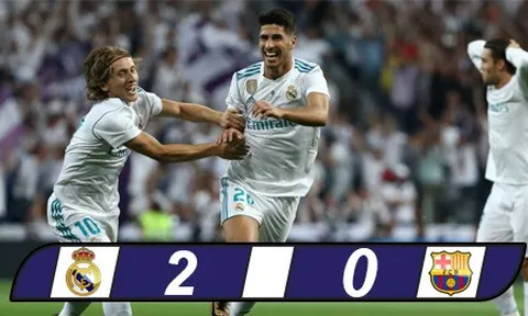 Marco Asensio chơi cực hay vs Barcelona (Siêu cúp lượt về)