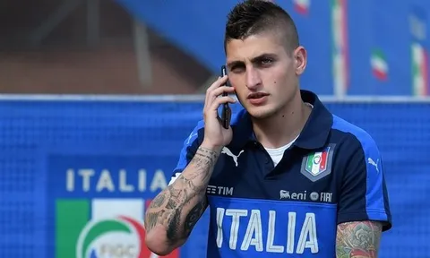 Marco Verratti và El Shaarawy lên tập trung cùng tuyển Italia