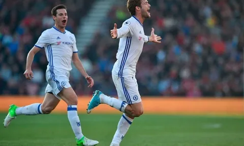 Marcos Alonso chơi tuyệt hay trận gặp Bournemouth