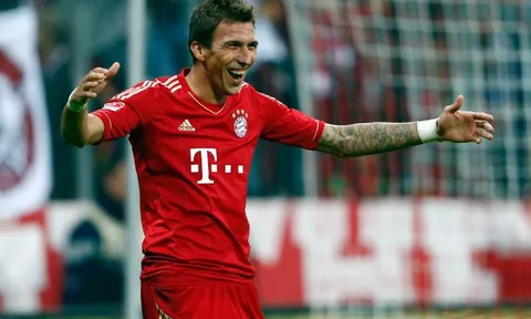 Mario Mandzukic khi còn khoác áo Bayern Munich