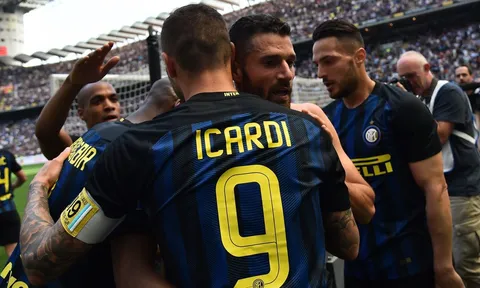 Mauro Icardi nâng tỷ số lên 2-0 cho Inter (Inter vs Milan, vòng 32 Serie A)