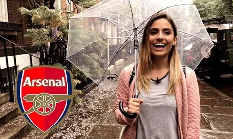 MC xinh đẹp lên tiếng 'trù ẻo" Arsenal