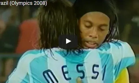 Messi, Aguero, Di Maria từng hủy diệt Brazil ở Olympic 2008