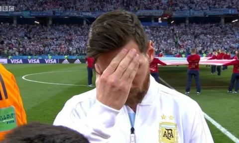Messi khiến NHM lo lắng với sự căng thẳng tột độ