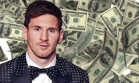 Messi bỏ rất xa Ronaldo ở khoản thu nhập cá nhân