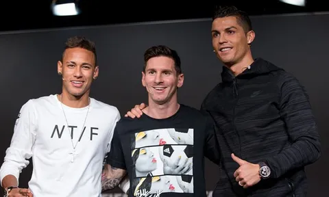 Messi, Ronaldo, Neymar 'phiên bản lỗi' xuất hiện cùng nhau