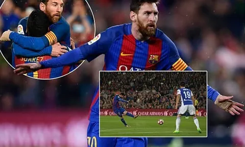 Messi tỏa sáng, Barca nhọc nhằn giành 3 điểm trong hiệp một điên rồ