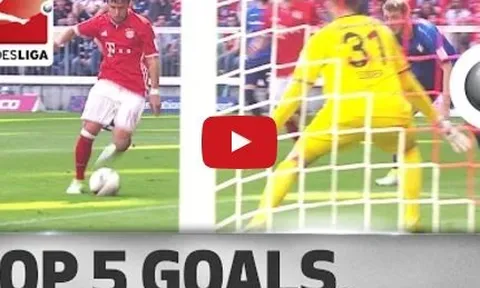 Modeste, Bernat và những bàn thắng đẹp nhất vòng 32 Bundesliga