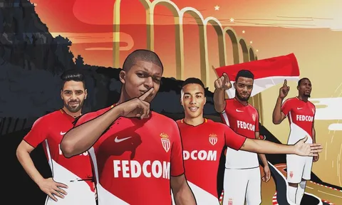 Monaco tung áo đấu sân nhà cực chất, có Mbappe lẫn Lemar