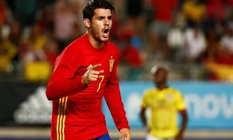 Morata ghi bàn giải cứu TBN trước Colombia
